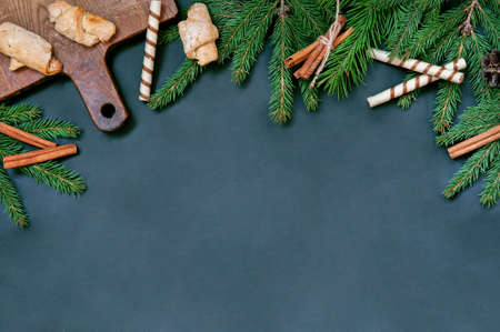Christmas or New Year decoration on white backgroundの写真素材