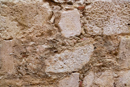 Old stone wall background textureの写真素材