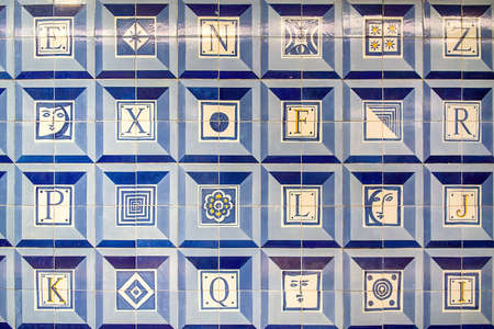 Vintage decorative elements. Moroccan motifs. Abstract colorful doodle pattern in mosaic style. Selective focusの写真素材