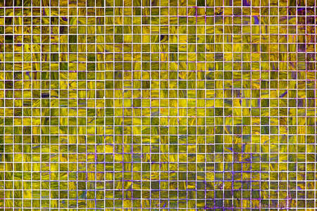 Square background mosaic, ceramics. Ceramic tiles.の写真素材