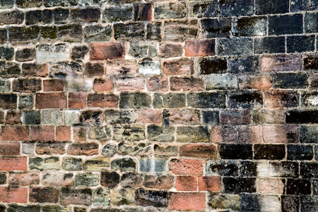 Abstract weathered texture of old grunge brick wall, background