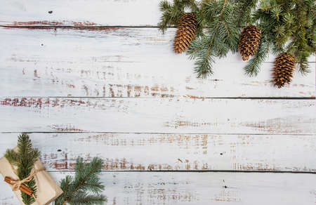 Colorful traditional background on grunge wood texture of old weathered boards with copy spaceの写真素材