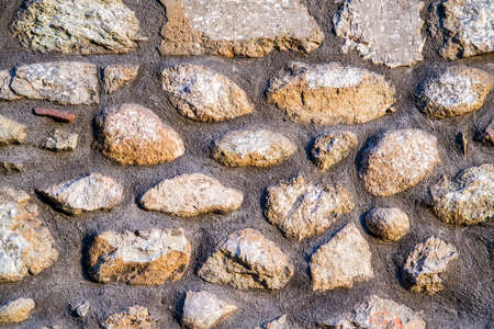 Ancient aged greece stone road, backgroundの写真素材
