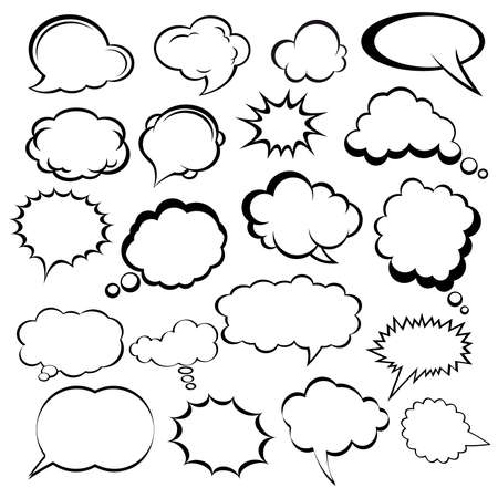 Speech or Thought Bubbles - Comic & fantasyのイラスト素材