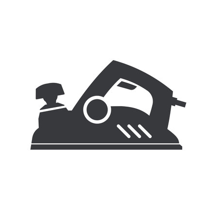 Black filled sanding machine vector icon isolated on white transparent backgroundのイラスト素材