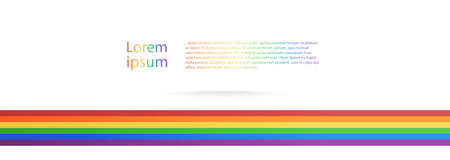 Vector flyer template. Rainbow background with copy space for inspirational and encouraging thoughts that you want to share with your audienceのイラスト素材