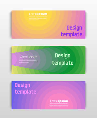 Set of Vector flyer templates. Futuristic background with copy spaceのイラスト素材