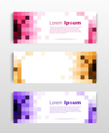 Set of Vector flyer templates. Futuristic background with copy spaceのイラスト素材