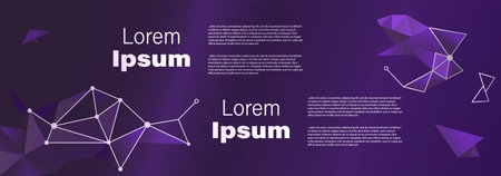 Vector banner flyer template. Abstract background with copy space