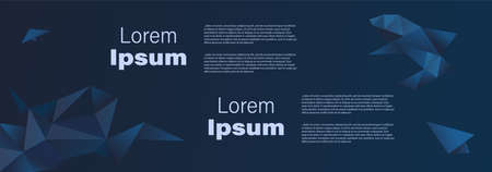 Vector banner flyer template. Abstract background with copy spaceのイラスト素材