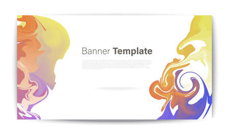 Vector banner template. Futuristic background with copy space for inspirational and encouraging thoughts that you want to share with your audience.のイラスト素材