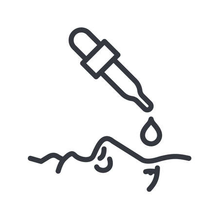 Vector eye care line icon isolated on transparent background.のイラスト素材