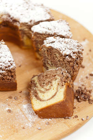 Chocolate marble cakeの写真素材