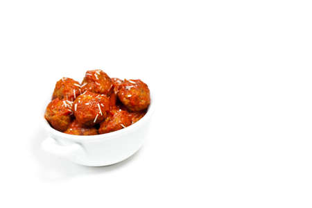 Meatballs in tomato sauceの写真素材