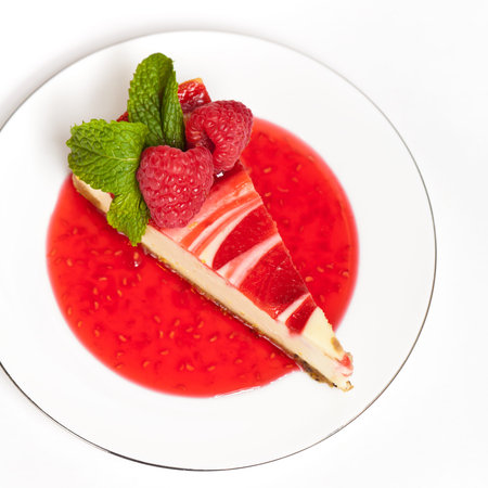 Cheesecake with Raspberries