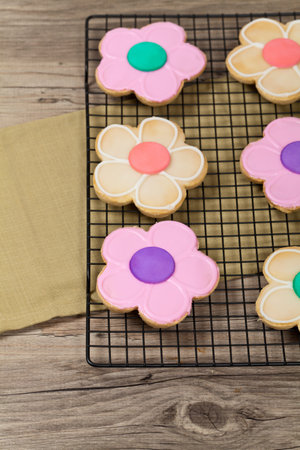 Flower Cookie  Selective focus  