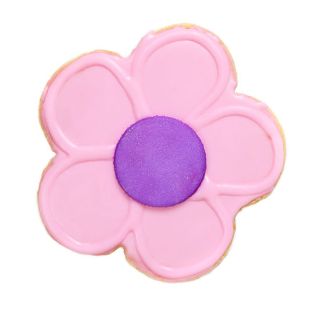 Summer Flower Decorated Cookies. Selective focus.の写真素材