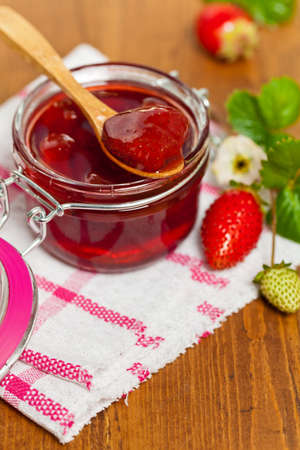 Strawberry Jam. Selective focus.の写真素材