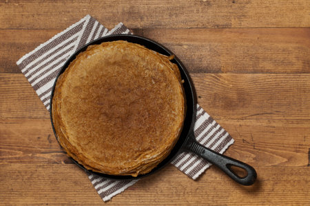 Blintzes or Russian Pancakes. Selective focus.