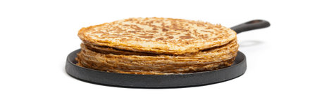 Blintzes or Russian Pancakes. Selective focus.