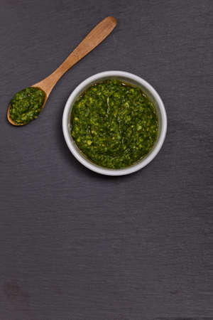 Pesto. Selective focus.の写真素材
