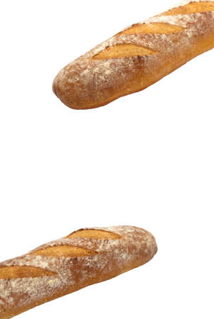 Bread isolated on white background. Selective focus.の写真素材