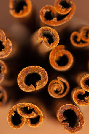 Cinnamon Sticks. Macro. Selective Focus. Shallow DOF.の写真素材