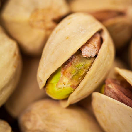 Pistachios with Sea Salt. Selective focus.の写真素材