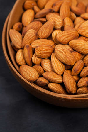 Almonds Nuts. Selective focus.の写真素材