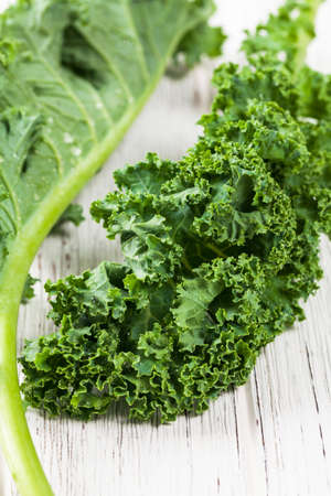 Kale or Leaf Cabbage. Selective focus.の写真素材
