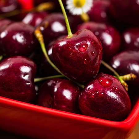 Cherries. Selective focus.の写真素材