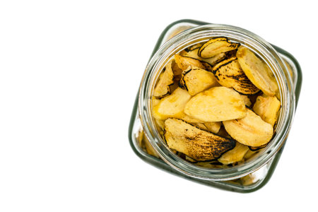 Roasted Garlic Slices. Selective focus.