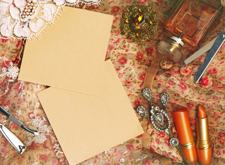 Textile background, feminine world.