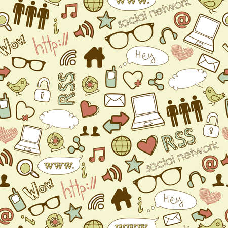 IT seamless backgroundのイラスト素材