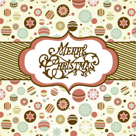 Retro Christmas background のイラスト素材