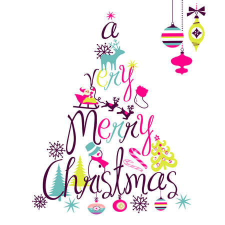 A Very Merry Christmas tree design A Very Merry Christmas tree design