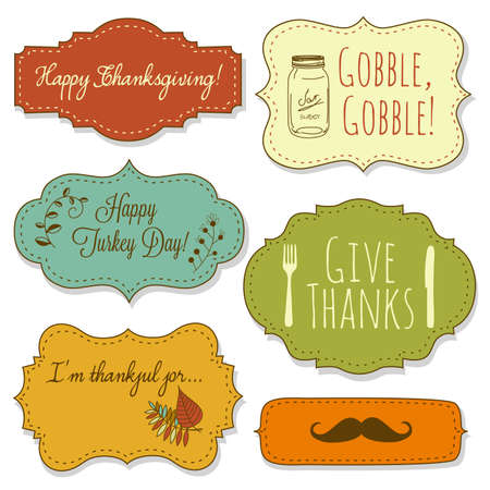 Happy Thanksgiving framesのイラスト素材