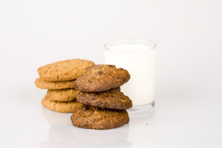 Milk and cookieの写真素材