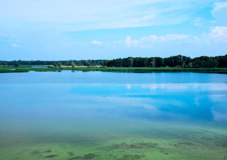 beautiful view of the riverの写真素材