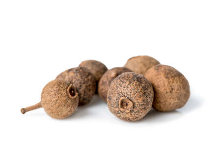 allspice, jamaican pepper is isolated on white background, closeupの写真素材