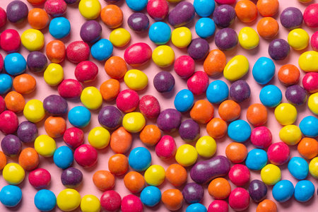 beautiful colorful glaze chocolate sprinkles like background, festive concept