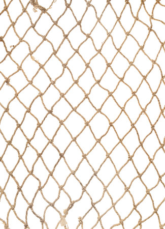 Rope net pattern or texture for soccer, football, volleyball, tennis and fisherman, isolated on...