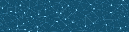 Network technolgy background. Social media concept. Seamless pattern with connected dots. Vector...