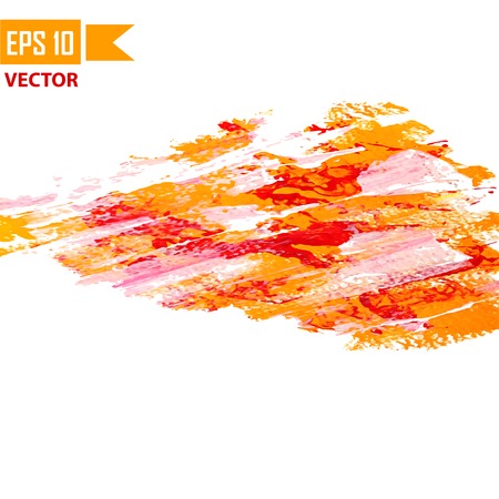 Watercolor vector background  Hand drawing with colored spots and blotches のイラスト素材