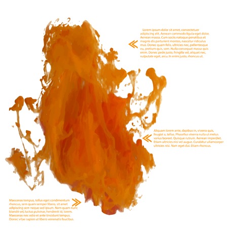 Vector ink swirling in water. Isolated cloud.のイラスト素材