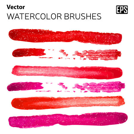 Vector paint brushes. Isolated brushes on the backgroundのイラスト素材