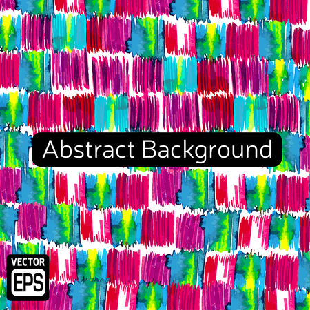 Watercolor vector background. Hand drawing with colored spots and blotches.のイラスト素材