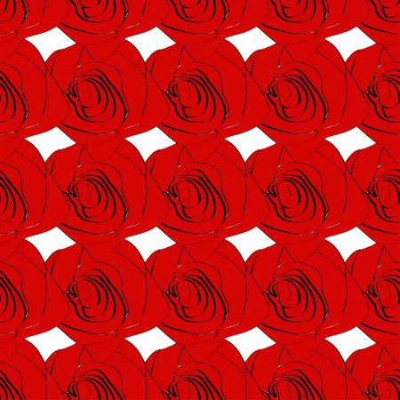 seamless roses pattern on a background. Vector.のイラスト素材