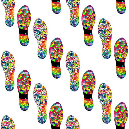 Isolated BootPrint - detailed vector illustration. EPSのイラスト素材