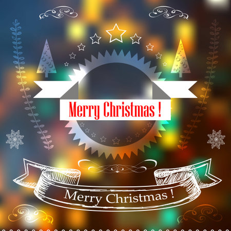 Hand Drawn Christmas  Decoration Set Of decoration designs. Vector EPSのイラスト素材